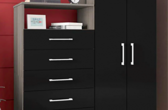 Cômoda Bartira 5 Gavetas 2 Portas