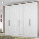 Montagem de Guarda-Roupa Bartira Napoli II com 6 Portas e 2 Gavetas