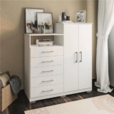 Montagem de Cômoda Bartira Cambuci com 5 Gavetas e 2 Portas