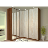 Serviço de Montagem de Guarda Roupa de Canto Modulado Espelhado