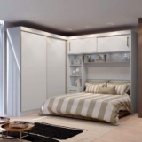 Serviço de Montagem de Guarda Roupa Casal com Cabeceira Queen 4 Portas de Correr 3 Gavetas