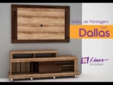 Vídeo de Montagem Rack Dallas e Painel para TV Roma