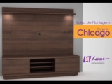Vídeo de Montagem Rack com Painel para TV Chicago