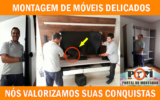 Instalação de TV: Montagem de Móveis Delicados POM